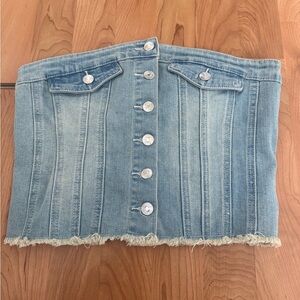 Forever 21 Light Blue Denim Mini Skirt